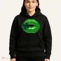 Shamrock Irish Clover Lips Hoodie thumb 5
