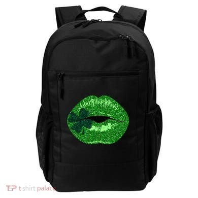 Shamrock Irish Clover Lips Backpack