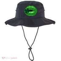 Shamrock Irish Clover Lips Bucket Hat thumb 0
