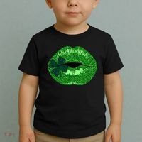 Shamrock Irish Clover Lips Toddler T-Shirt thumb 2