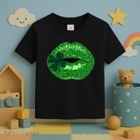 Shamrock Irish Clover Lips Toddler T-Shirt thumb 3