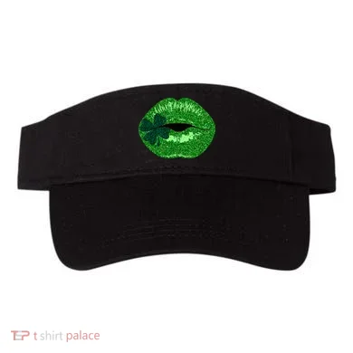 Shamrock Irish Clover Lips Visor