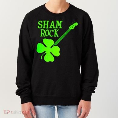 Shamrock Rocks Guitar Irish Clover Women's Sweatshirt