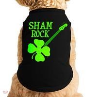 Shamrock Rocks Guitar Irish Clover Doggie Tank thumb 0