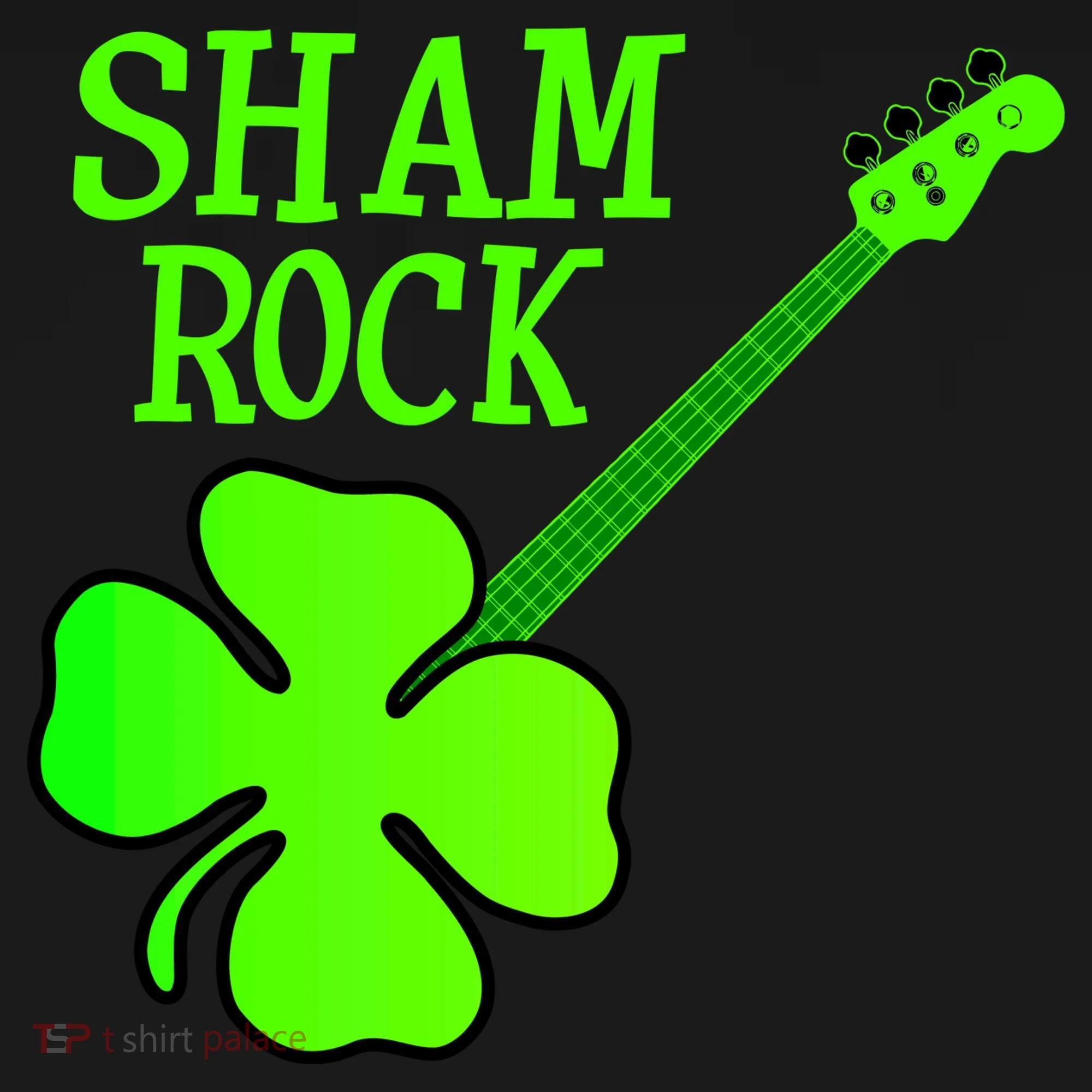 Shamrock Rocks Guitar Irish Clover Doggie Tank