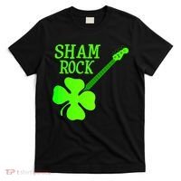 Shamrock Rocks Guitar Irish Clover T-Shirt thumb 0