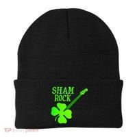 Shamrock Rocks Guitar Irish Clover Beanie thumb 0