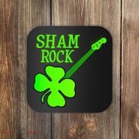Shamrock Rocks Guitar Irish Clover Coaster thumb 0