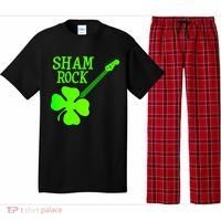 Shamrock Rocks Guitar Irish Clover Pajama Set thumb 0