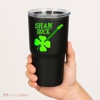 Shamrock Rocks Guitar Irish Clover Tumbler thumb 2