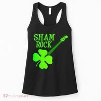 Shamrock Rocks Guitar Irish Clover Women's Tank Top thumb 0