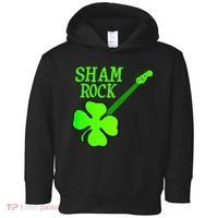 Shamrock Rocks Guitar Irish Clover Toddler Hoodie thumb 0