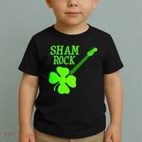 Shamrock Rocks Guitar Irish Clover Toddler T-Shirt thumb 2