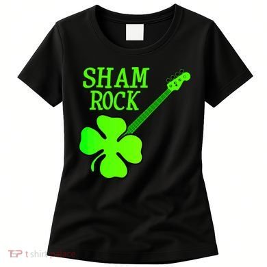 Shamrock Rocks Guitar Irish Clover Women's T-Shirt