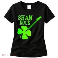 Shamrock Rocks Guitar Irish Clover Women's T-Shirt thumb 0