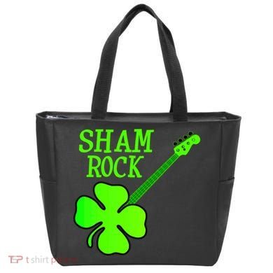 Shamrock Rocks Guitar Irish Clover Bag