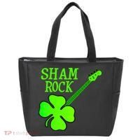 Shamrock Rocks Guitar Irish Clover Tote Bag thumb 0
