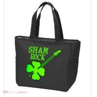 Shamrock Rocks Guitar Irish Clover Tote Bag thumb 3