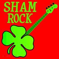 Shamrock Rocks Guitar Irish Clover Santa Hat thumb 1
