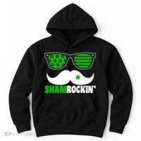 Shamrockin' Mustach Glasses Shamrock Hoodie thumb 0