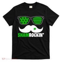 Shamrockin' Mustach Glasses Shamrock T-Shirt thumb 0