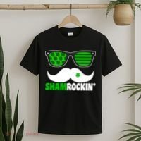 Shamrockin' Mustach Glasses Shamrock T-Shirt thumb 2