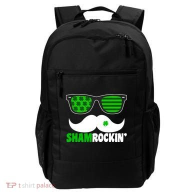 Shamrockin' Mustach Glasses Shamrock Backpack