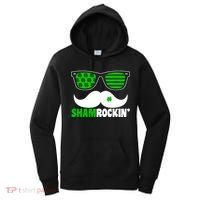 Shamrockin' Mustach Glasses Shamrock Women's Hoodie thumb 0