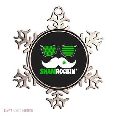 Shamrockin' Mustach Glasses Shamrock Ornament