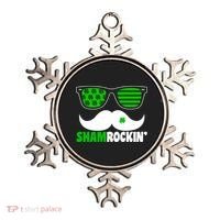 Shamrockin' Mustach Glasses Shamrock Ornament thumb 0