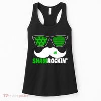 Shamrockin' Mustach Glasses Shamrock Women's Tank Top thumb 0