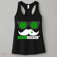 Shamrockin' Mustach Glasses Shamrock Women's Tank Top thumb 3