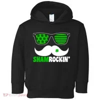 Shamrockin' Mustach Glasses Shamrock Toddler Hoodie thumb 0