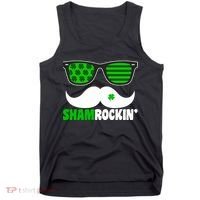 Shamrockin' Mustach Glasses Shamrock Tank Top thumb 0