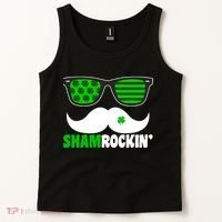 Shamrockin' Mustach Glasses Shamrock Tank Top thumb 2
