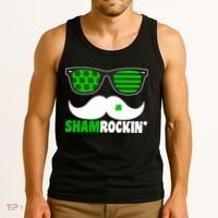 Shamrockin' Mustach Glasses Shamrock Tank Top thumb 3