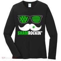 Shamrockin' Mustach Glasses Shamrock Women's Long Sleeve Shirt thumb 0