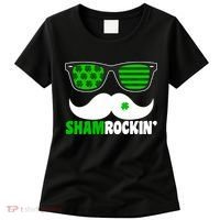 Shamrockin' Mustach Glasses Shamrock Women's T-Shirt thumb 0