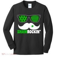 Shamrockin' Mustach Glasses Shamrock Kids Long Sleeve Shirt thumb 0