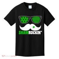 Shamrockin' Mustach Glasses Shamrock Kids T-Shirt thumb 0