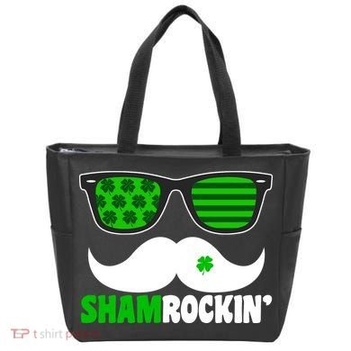 Shamrockin' Mustach Glasses Shamrock Tote Bag