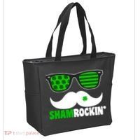 Shamrockin' Mustach Glasses Shamrock Tote Bag thumb 2