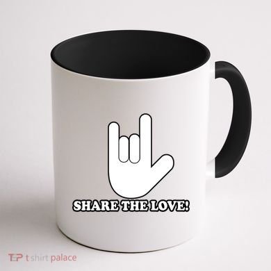 Share The Love Coffee Mug back