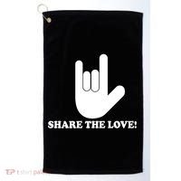 Share The Love Golf Towel thumb 0