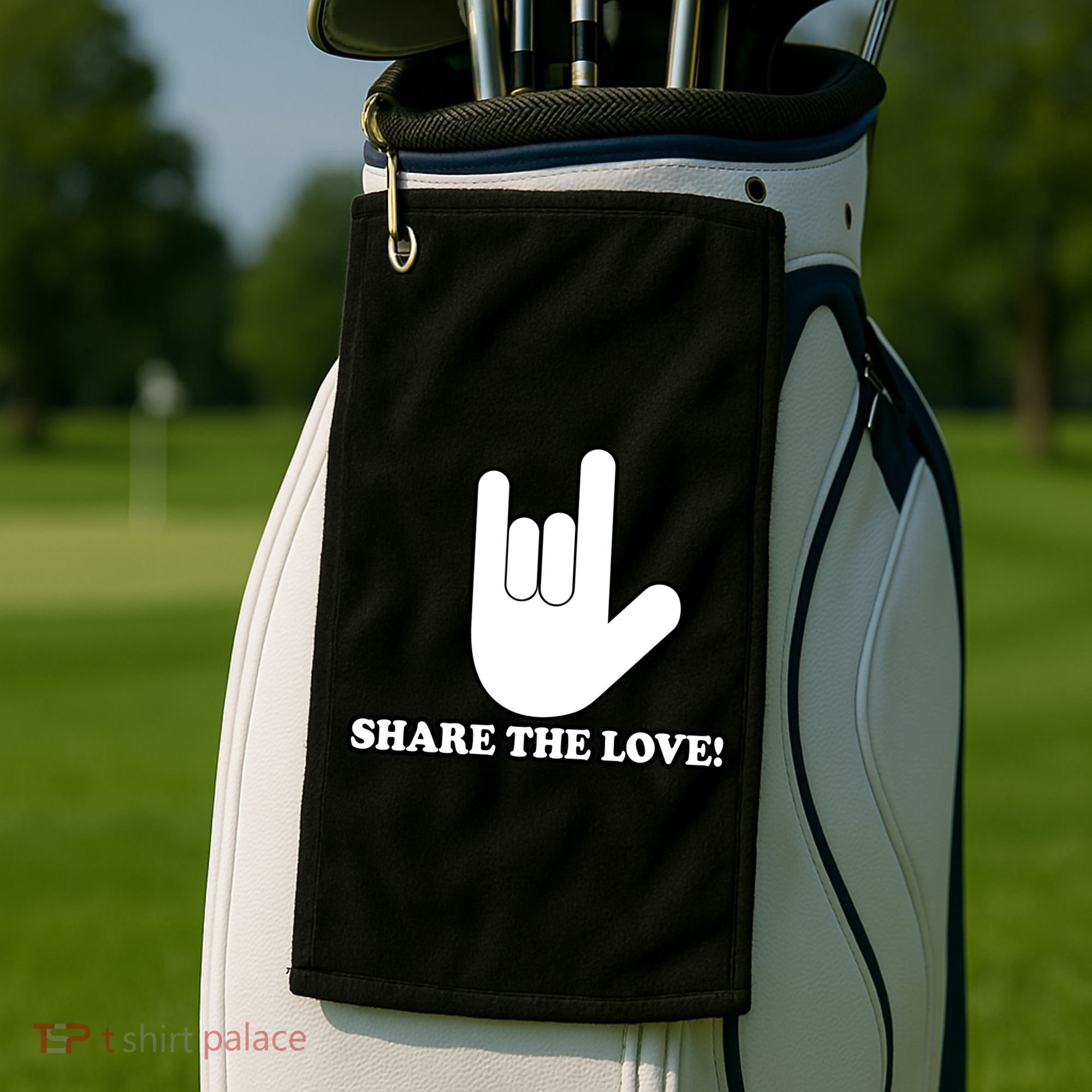 Share The Love Golf Towel