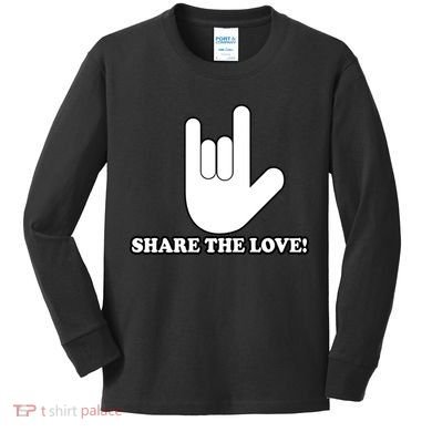 Share The Love! Kids Long Sleeve Shirt