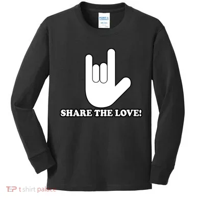Share The Love Kids Long Sleeve Shirt
