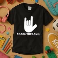 Share The Love Kids T-Shirt thumb 3