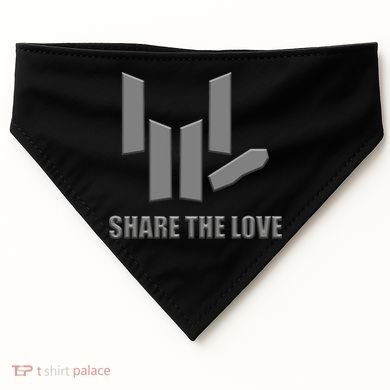 Share the Love Sign Language  USA-Made Doggie Bandana