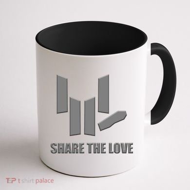 Share the Love Sign Language  Coffee Mug back